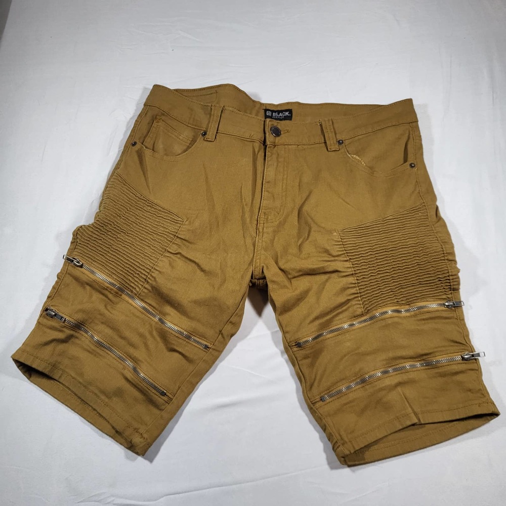 CJ Black Premium Tan Urban Shorts Men Size 36 5 Pockets